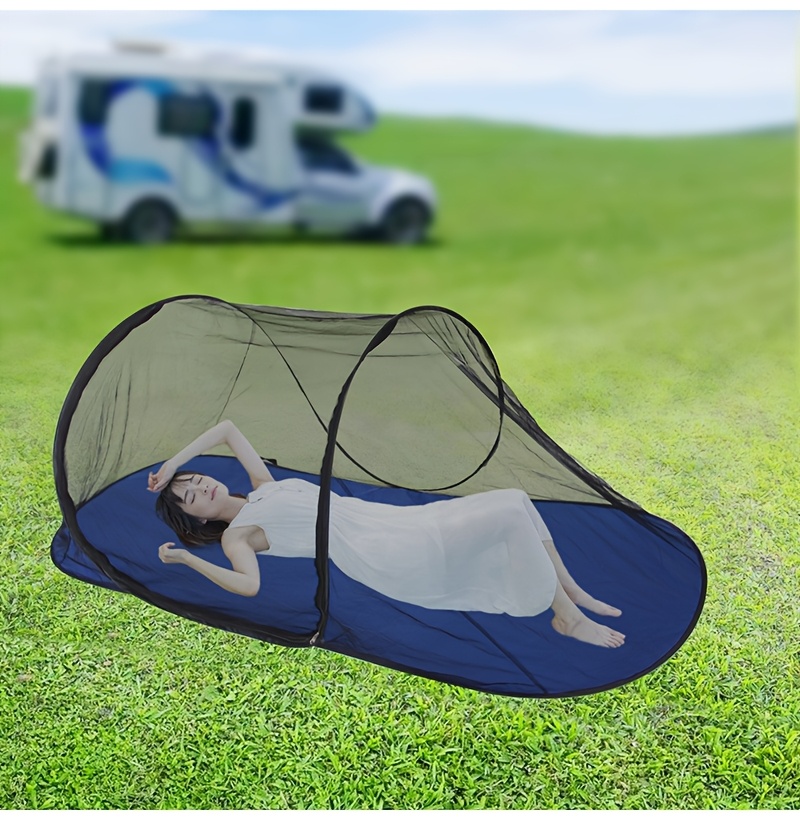 Portable Mosquito Netting for Camping & Outdoor Adventures - Easy Setup, No Installation Required, Breathable Polyester Fabric, Ideal for Travel, Parties, and Backyard Fun