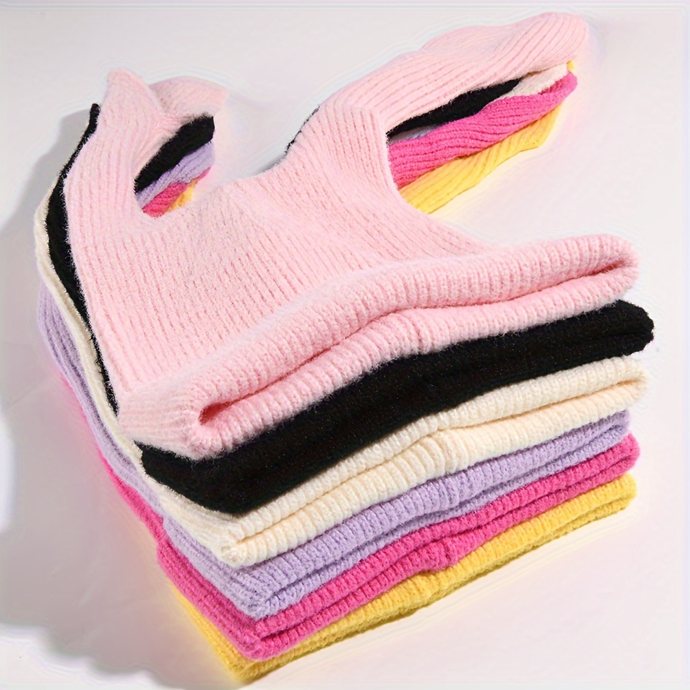 1pc adorable long fluffy bunny ears beanie hat soft warm - Temu display picture 1