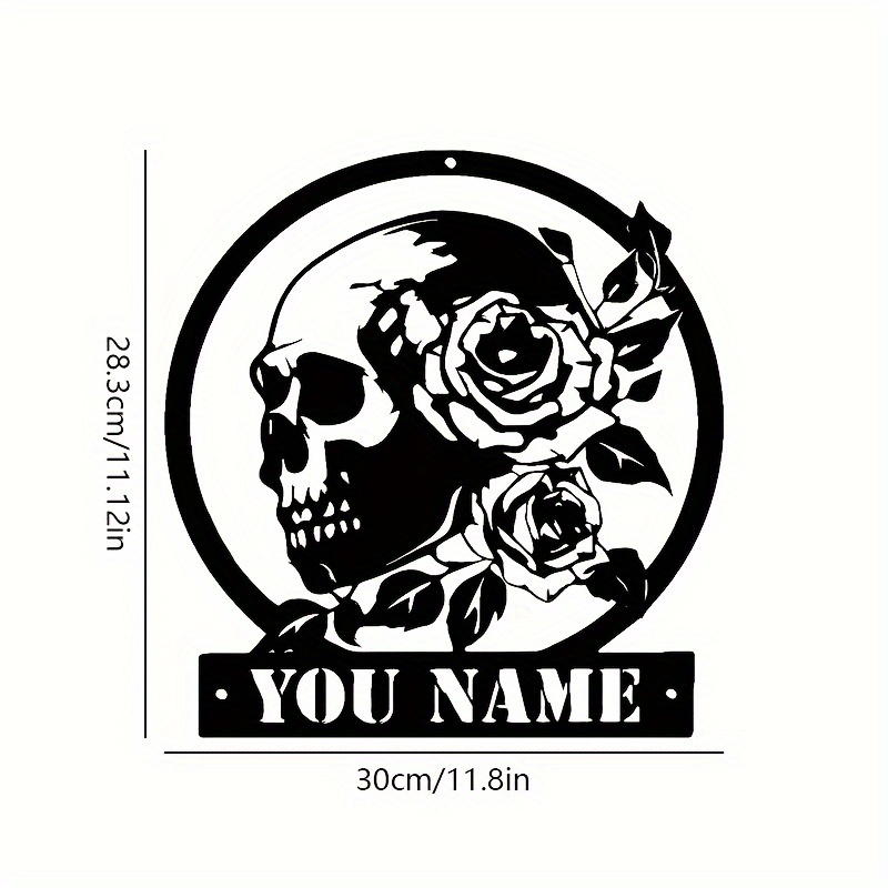TEMU 1pc Personalized And Wall Art With Custom Name, Gothic Decorative Hanging Sign, Bar Kitchen Coffee Sign, For Living Room Office Decor, Mother's