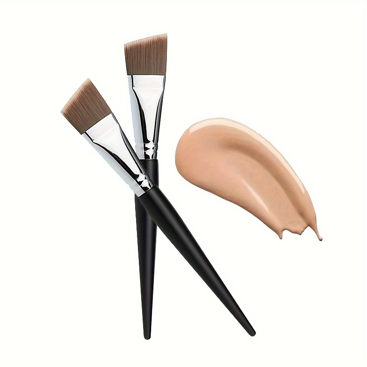 

[customer ] Ultra-thin Angled Foundation Brush - Soft Nylon , No Scent, Ideal For Types - Flawless Makeup Application