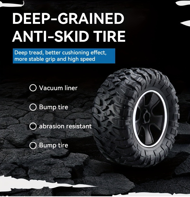 2.4Ghz 4WD RC Cars, Remote Control Off Road Monster Truck, Metal Shell Car 2.4Ghz 4WD Dual Motors, All Terrain Hobby Truck With 120 Min Play Boy Adult Kids Gifts Toys For Halloween Christmas