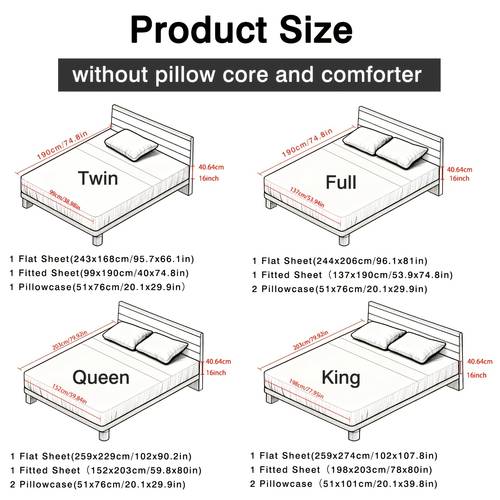 3 4pcs cooling bamboo fiber sheet set 16 inch extra deep pocket sheets cooling bedding ideal for hot sleepers wrinkle and shrink resistant twin full queen and king sizes