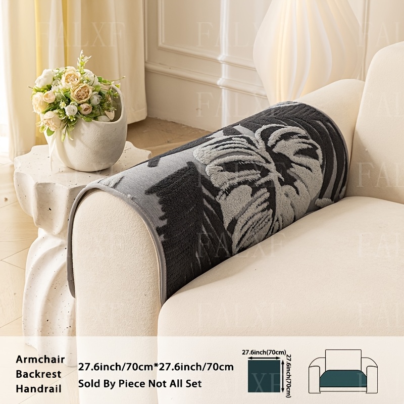 TEMU 1pc Bohemian Sofa Cushion Cover Suitable For 1/2/3/4-seater Sofas, Soft Polyester Velvet Split, Anti-slip Wear-resistant Anti-pilling Cover