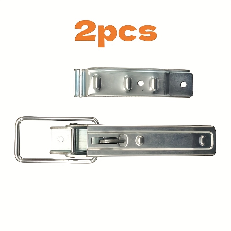 TEMU 2pcs Heavy-duty Trailer Locking System Suitable For Rv, Boat, , Truck, Trailer - High-strength Door Lock With Safety Side Wall Lock, Flip-type