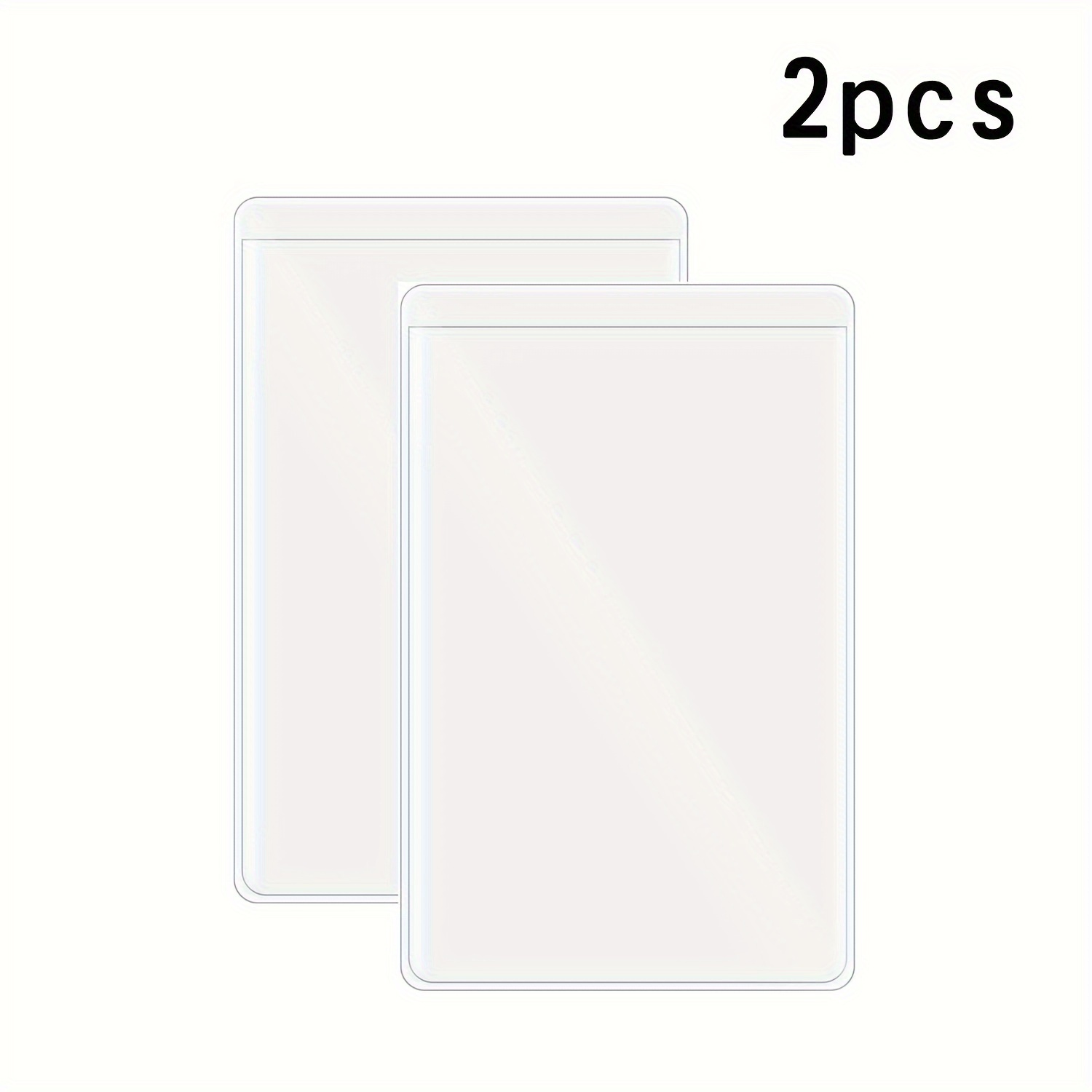2/4pcs Clear Pvc Card Protector Sleeves - And Scratch-resistant For Medicare, Credit, Business, And Social Security Cards, Desk And Drawer Organizer For Home Storage