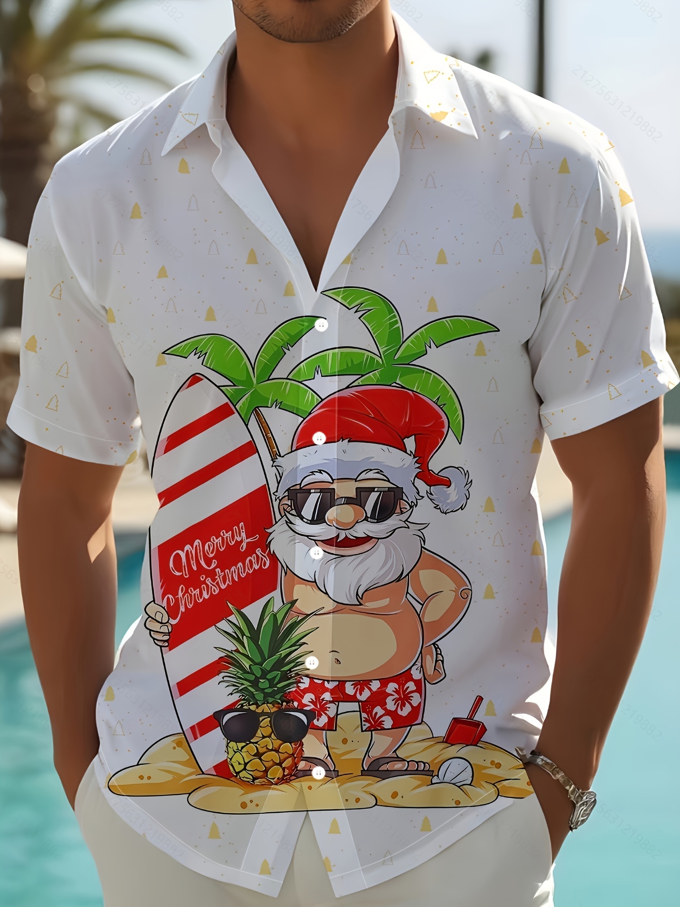 Weihnachtsshirt Herren,Herren Hemd Weihnachten Weih Produktbild-Vorschau 5