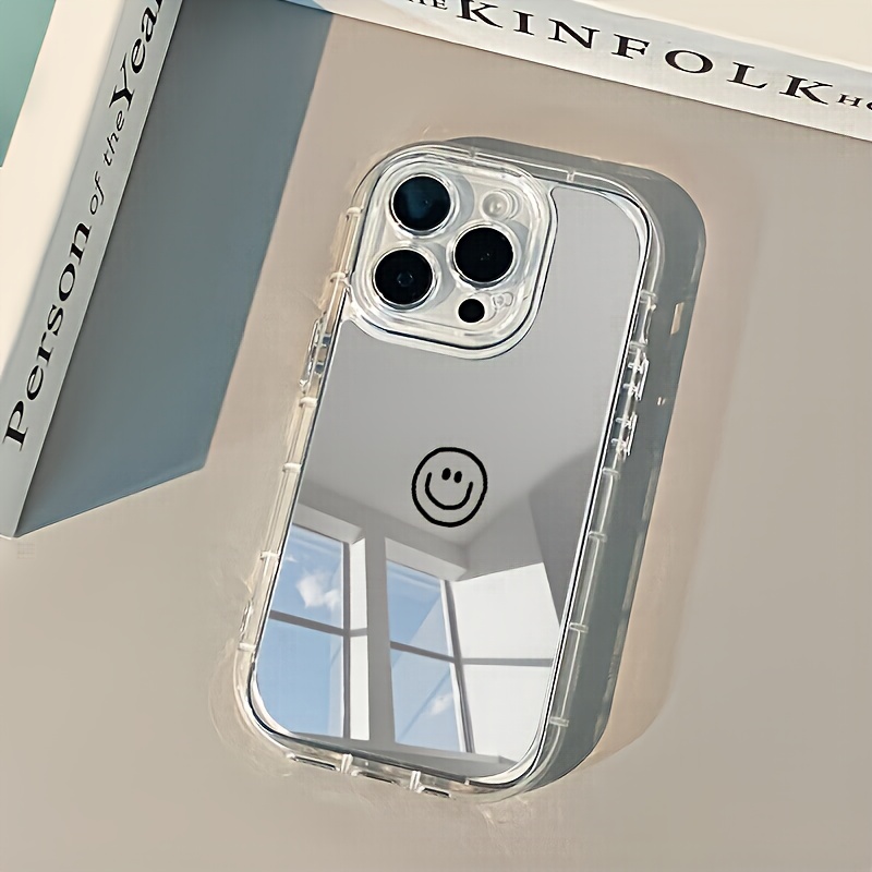 TEMU Phone Case: Simple Suitable For Iphone 16 Pro Max/15pro/14 Plus/13/12/11/7plus/xsmax/xr High-quality Mirror Phone Case, Shock-absorbing, Anti