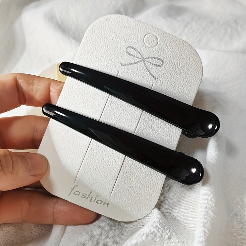 2pcs Seamless Hair Clip Bangs Duckbill Clips, Suitable For Barbershops, Washing Face, Makeup