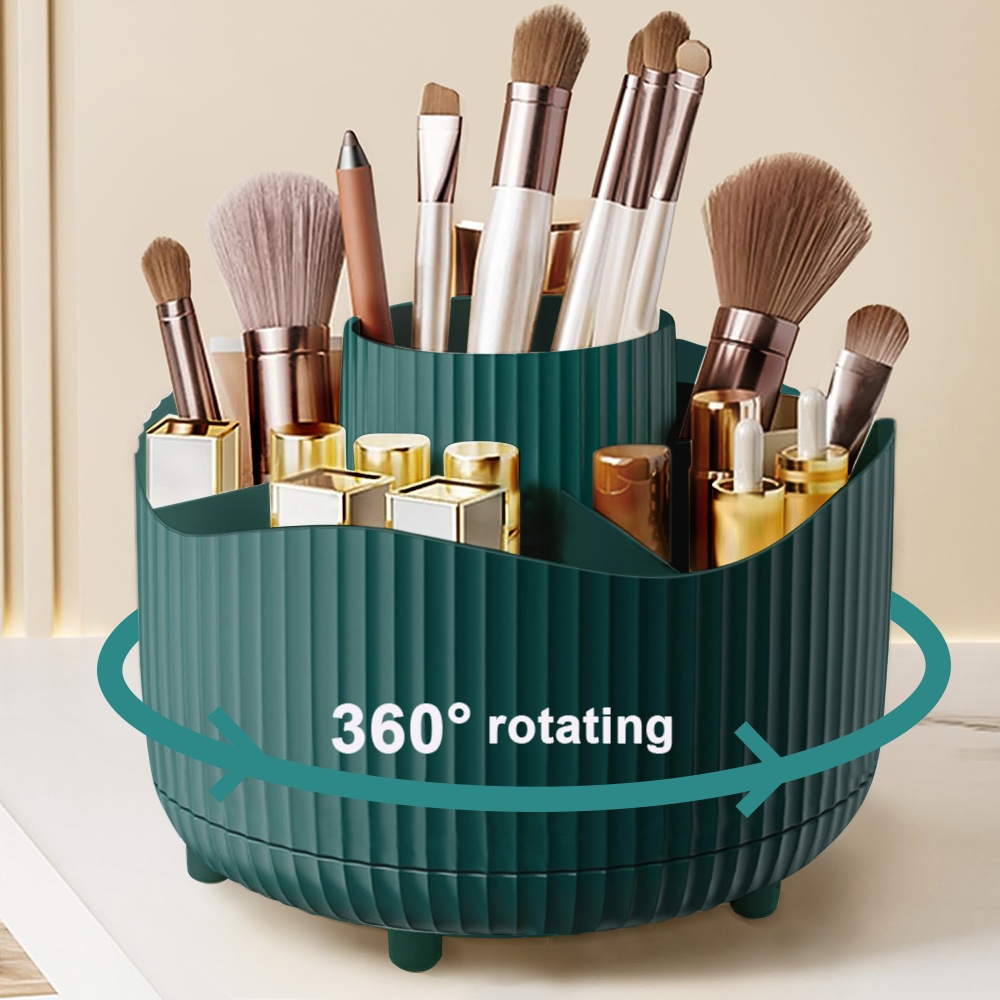 KEYPOWER Rhinestone Pen Holder - Bling Acrylic Cup For Makeup Brushes & Stationery