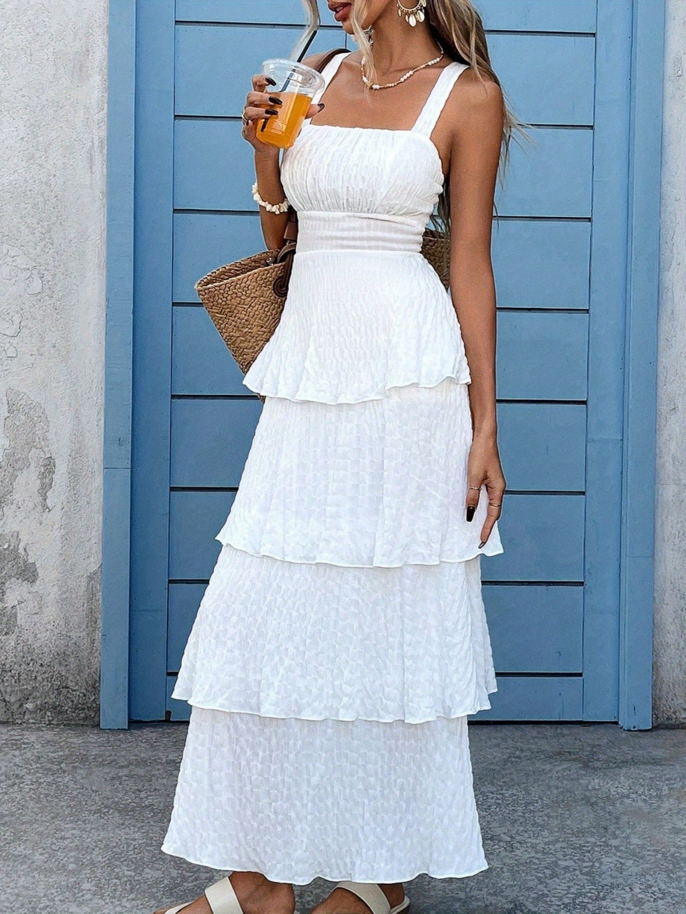 green emerald velvet dress Short Scoop-Neck Short A-Line Grad Dress with Corset White / Small main image 0