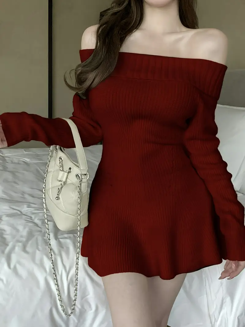 western christmas gift dress solid color v neck hem - Temu western christmas gift dress solid color v neck hem - Temu