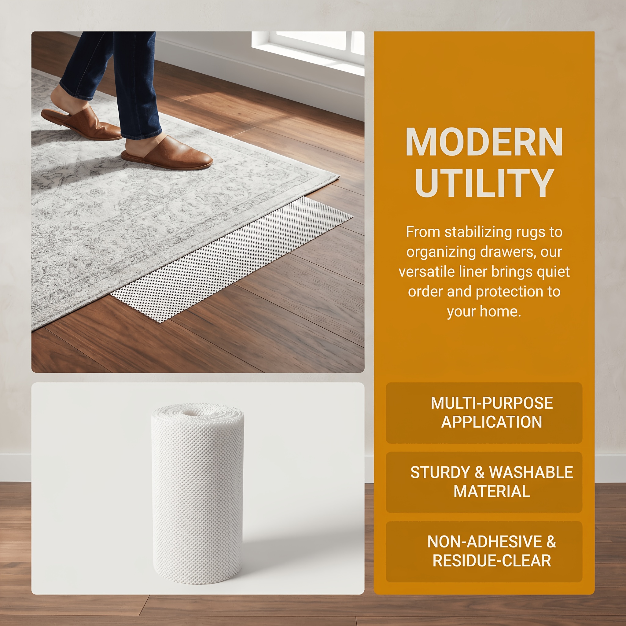 Image of Multipurpose Household Anti-slip Mats, Carpet Anti-slip Underlays, Anti-slip And Anti-shifting Solutions, Diy-friendly ( Cut To Size), Multipurpose Anti-slip Mats, A Durable Must-have For Furniture