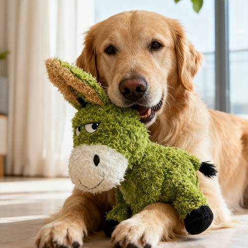 extra large pet tear resistant double layer thickened cartoon plush squeaky toy extra sized interactive toy for cats and dogs