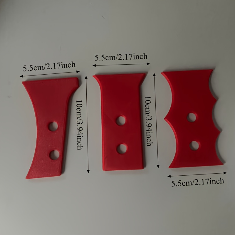 TEMU Ensemble de 3 outils à nervures pour poterie 6-en-1 | de support renforcé, prise ergonomique, multi-usage pour /tailler/texturer et lisser,