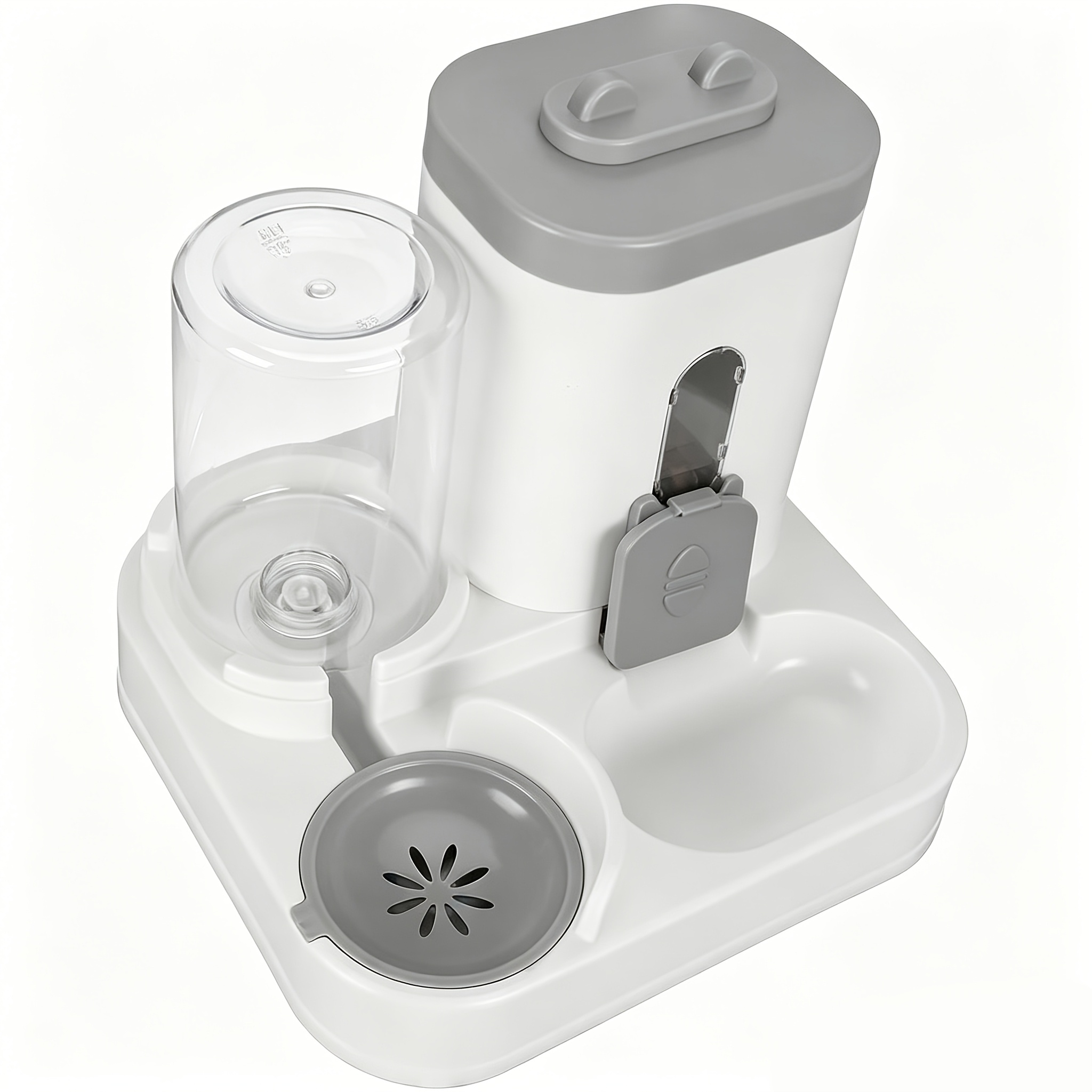 TEMU Distributeur automatique de nourriture et d'eau par gravité pour chats et petits chiens, distributeur de nourriture et d'eau de grande capacité