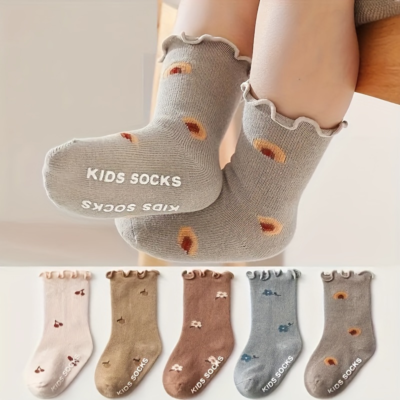 Baby Socks Stripe Graphic Non slip Ankle Socks Floor Socks - Temu