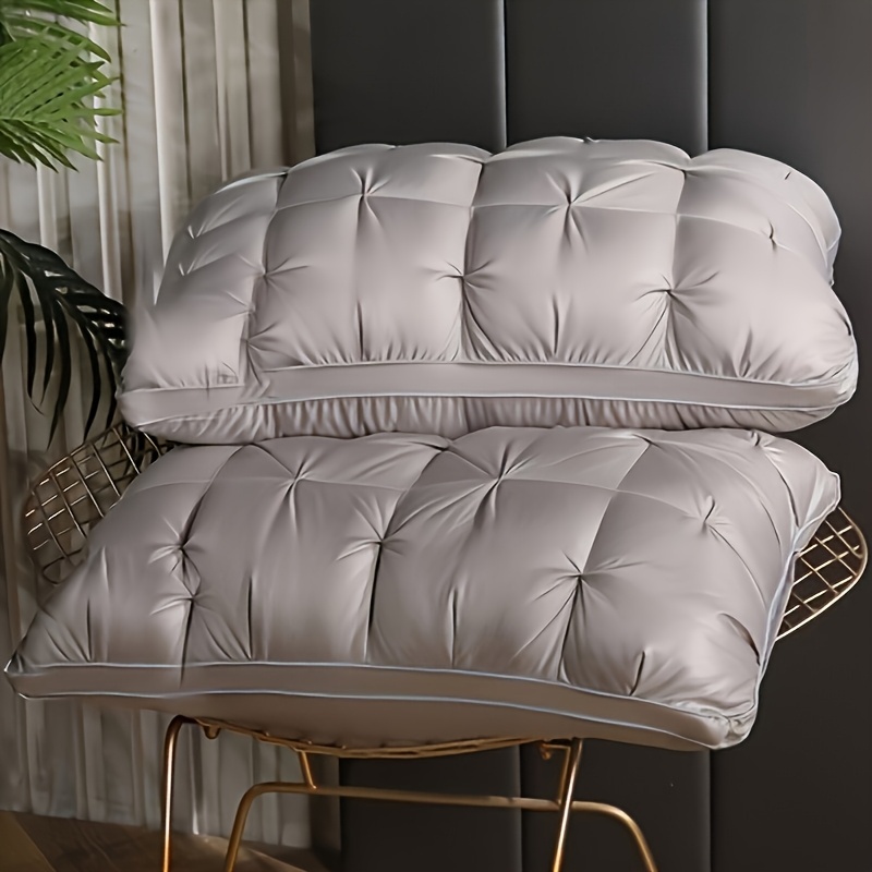 Buy 1 Get 1 Free, Total Of 2pcs Discount Luxury 5-  Quality Pillow, 19x29 Inches - Deep Sleep Neck Support, Non-Collapse High Pillow Core for  , Machine Washable