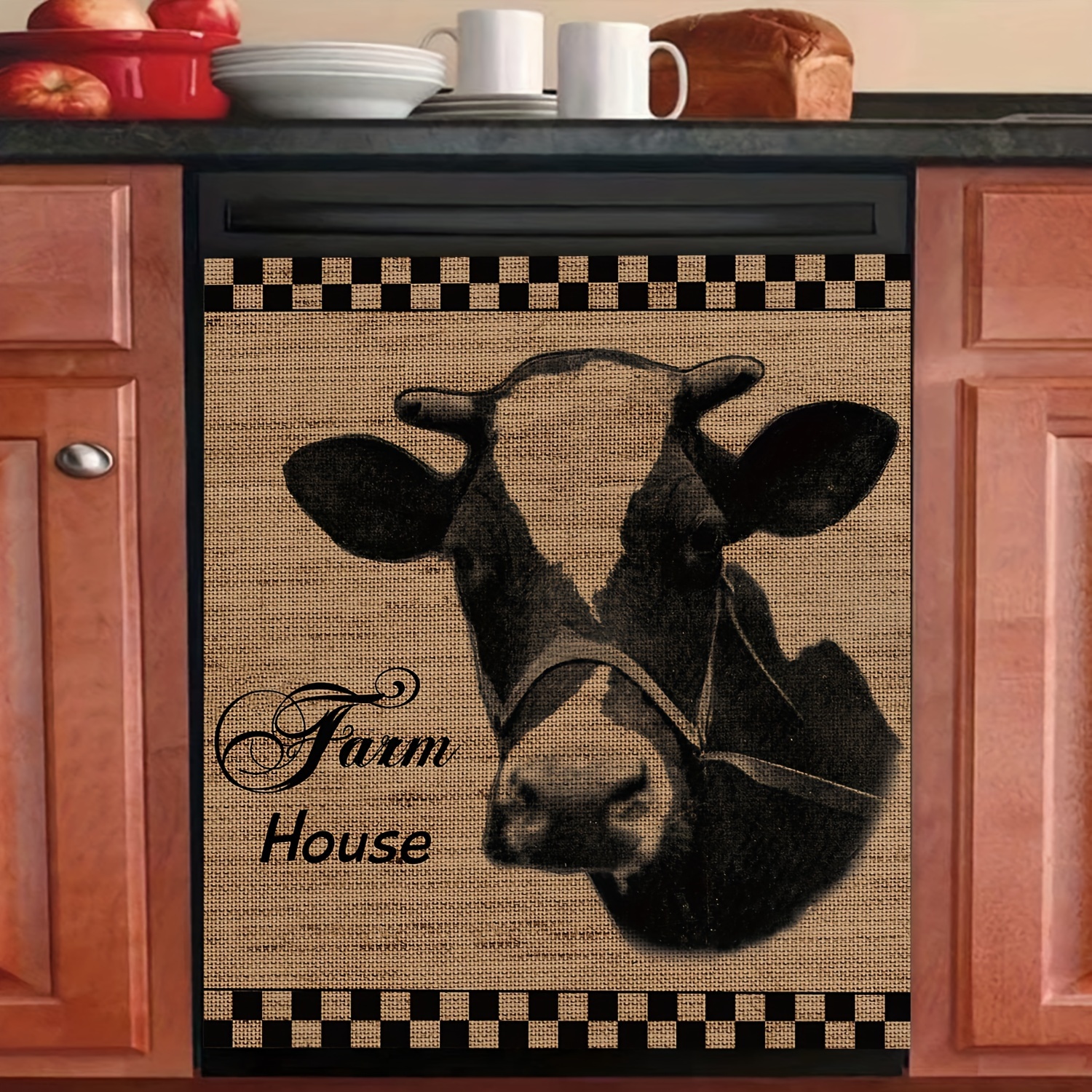 

Farm Head Magnetic Decal For Kitchen Appliances - 58.5cm X 65cm - Vinyl Material - Rectangular Shape - Vertical Orientation