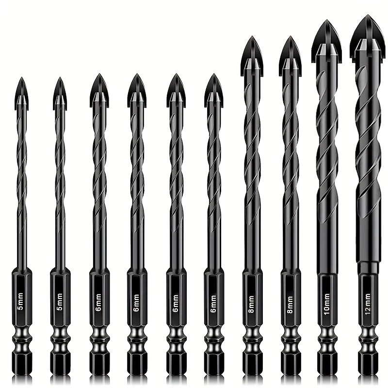 硬い石、レンガなどに穴を開けるダイヤモンド工具