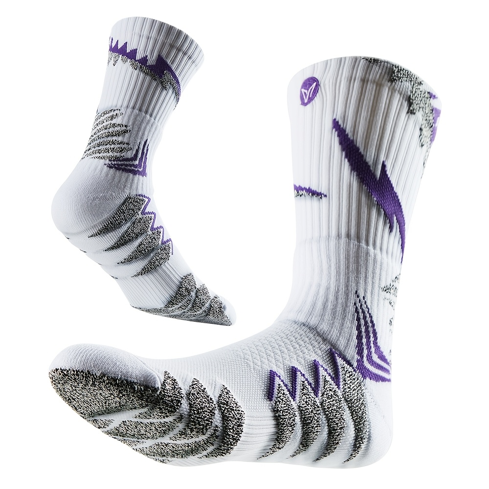 TEMU Chaussettes de basketball professionnelles avec fond en serviette, chaussettes de sport pour hommes [VDLQWKS]