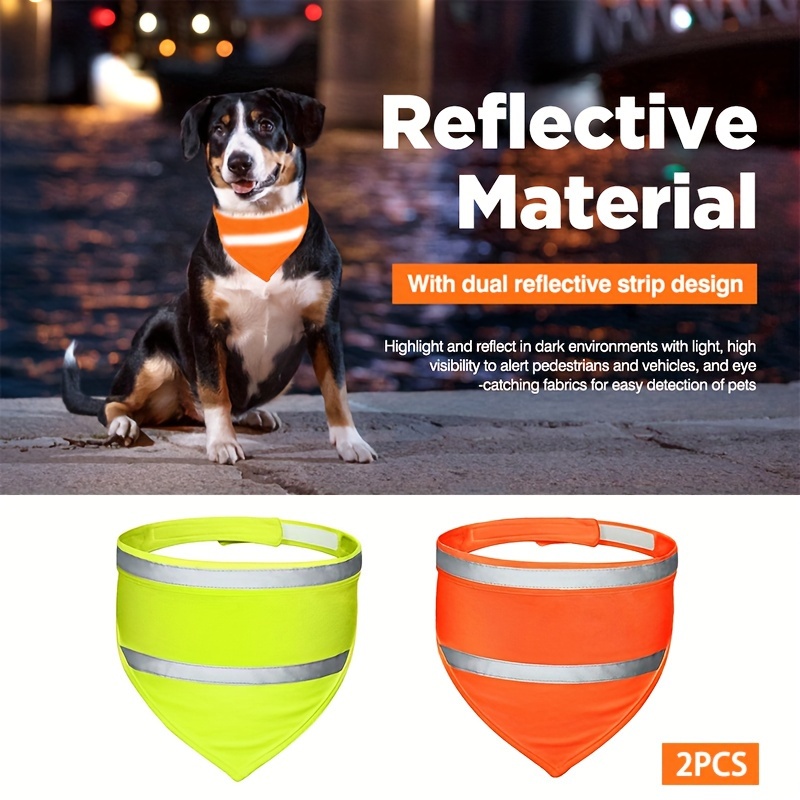 Reflective Dog Bandana For Safety And High Suitable For Medium To Large Sized Pets As Dogs Temu