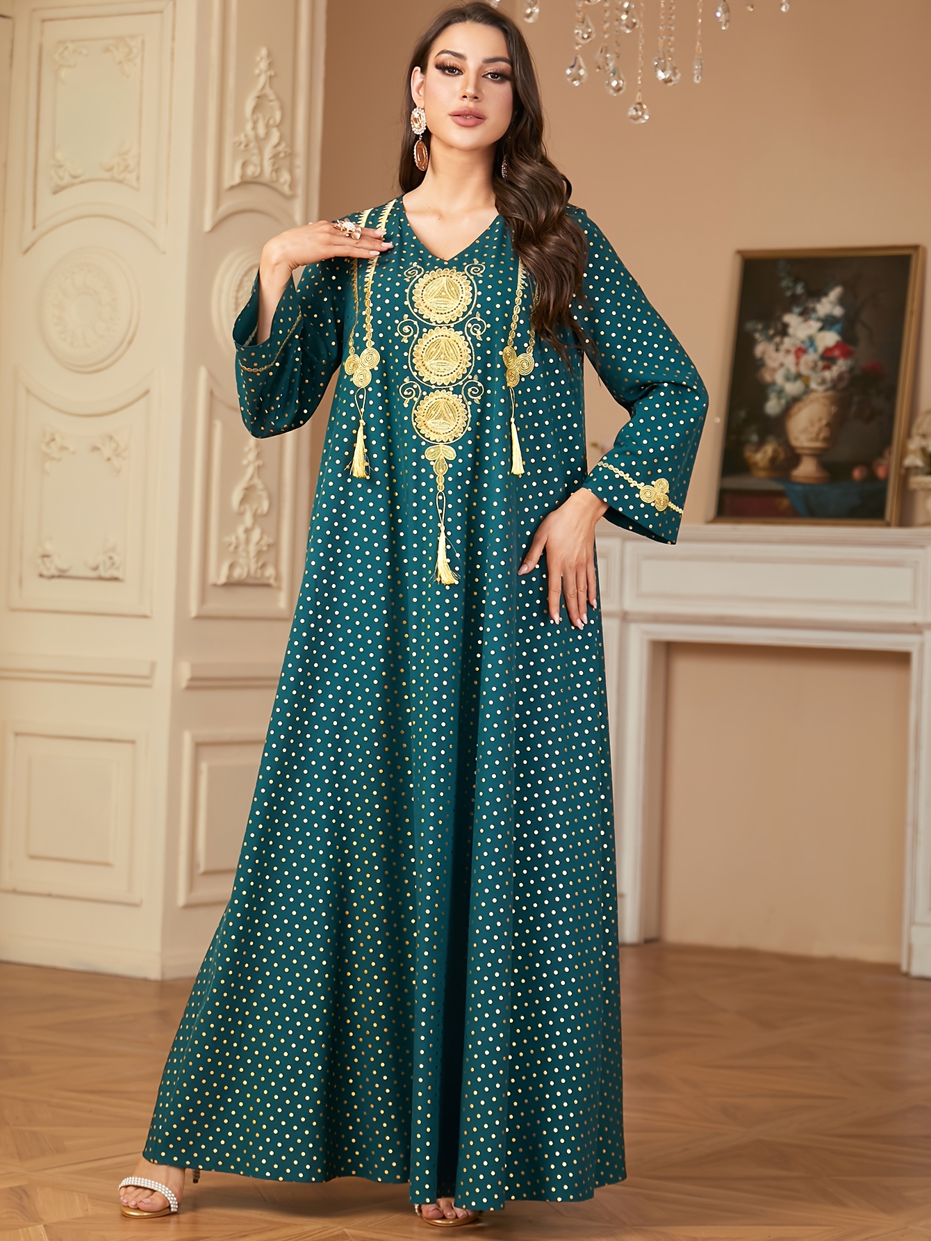 golden maxi dress for wedding Cocomelody A-Line Maxi Metallic Formal Dress CS0655, Grey