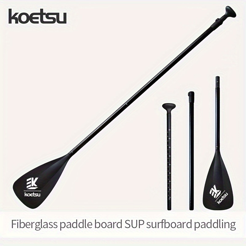 

Koetsu 1pc Adjustable Fiberglass Paddle, Non-slip Single-head Paddle For Rowing And Surfing
