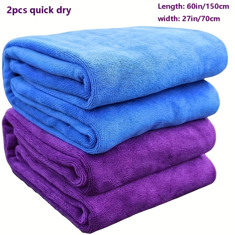 

2pcs -drying Bath Towels: , Portable & For , Swimming & !