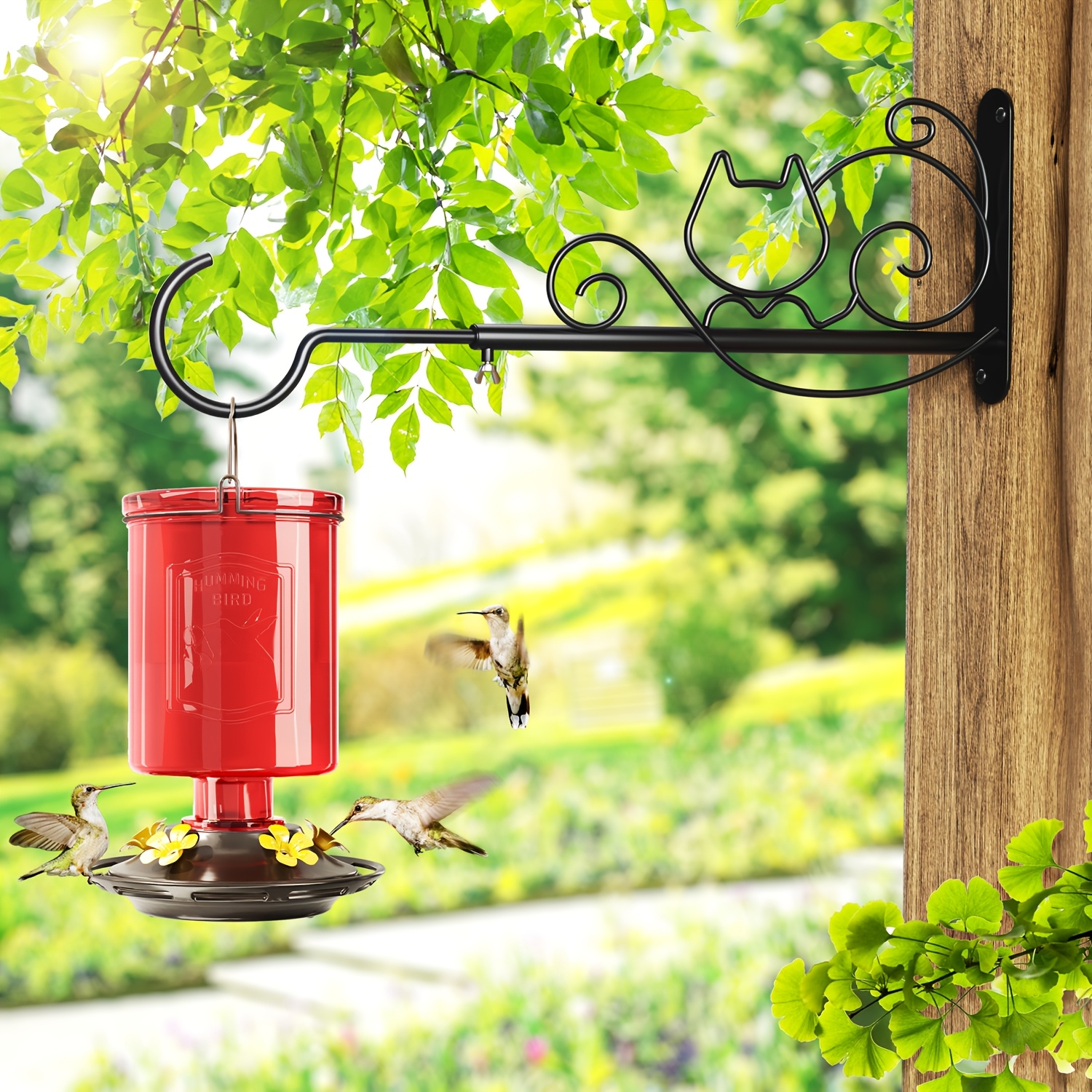 Auslar 21oz Glass Hummingbird Feeder – 5 Port Spiral Bottle 13 4ebd2d2b 940b 41d0 b400 395559c5c6b8