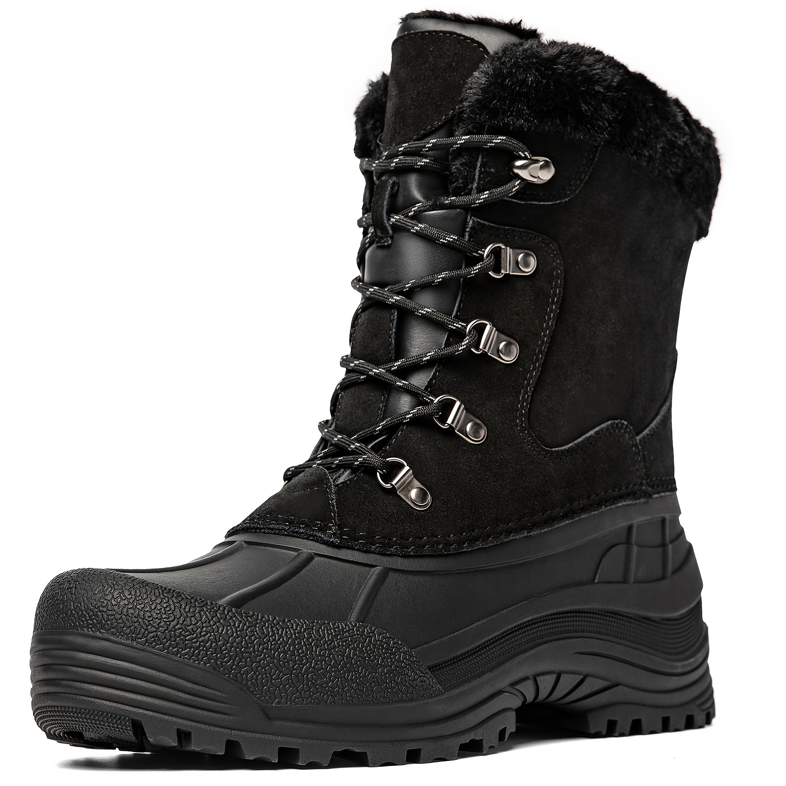 Image of Men's Winter Footwear Designed For Snow, Hiking, And Outdoor Activities