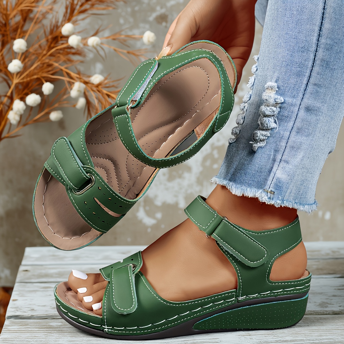 Aldinga™ Women's Adjustable Strap Comfort Wedge Sandals