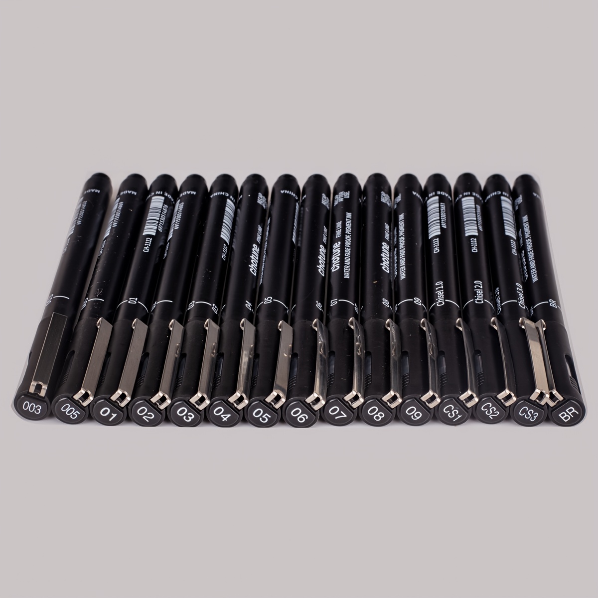 TEMU (0.1-1.2mm)15pcs Artist Pen Kit: For Sketching, Blueprints & Planners