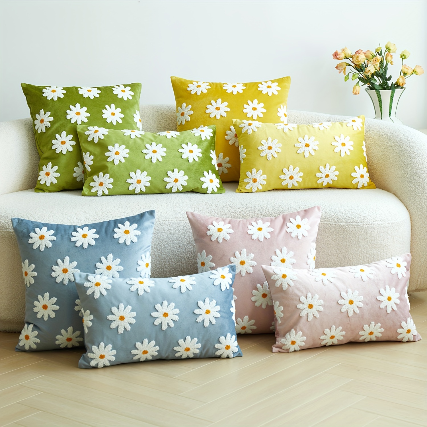 

1pc Embroidered - , Contemporary , Washable , For & Bedroom Decor