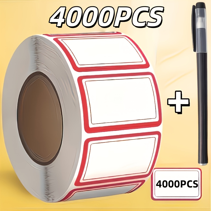 TEMU 4, 000 Colorful Freezer Labels (with Pen)residue-free Peel And Stick-ideal For Food Containers And Bottles-reusable Freezer Stickers, Pantry
