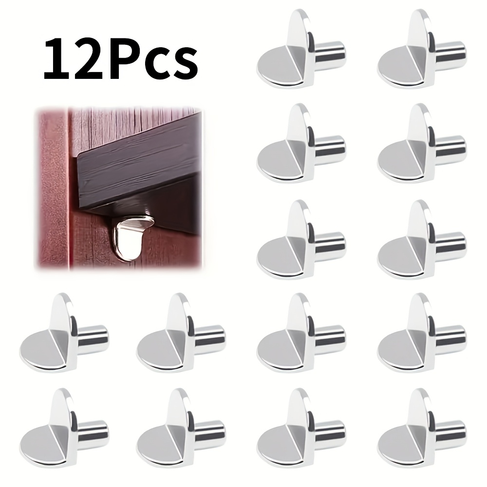 TEMU 36/24/12 pièces Chevilles de Support Métalliques pour Étagères - Supports Faciles à Installer pour Cuisine, , Placard, - Ancrages Polyvalents