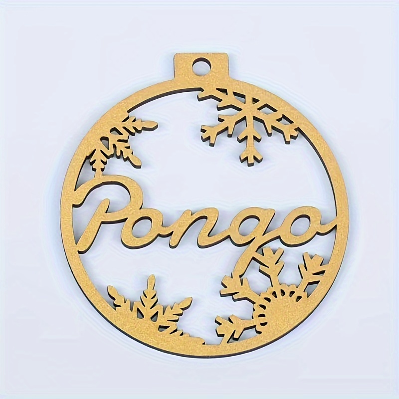 TEMU Personalized Wooden Christmas Ornament - Unique Festive Snowflake Design, Handcrafted With Name - 9cm/3.54inch X 8.4cm/3.3 Inch Silvery, Golden,