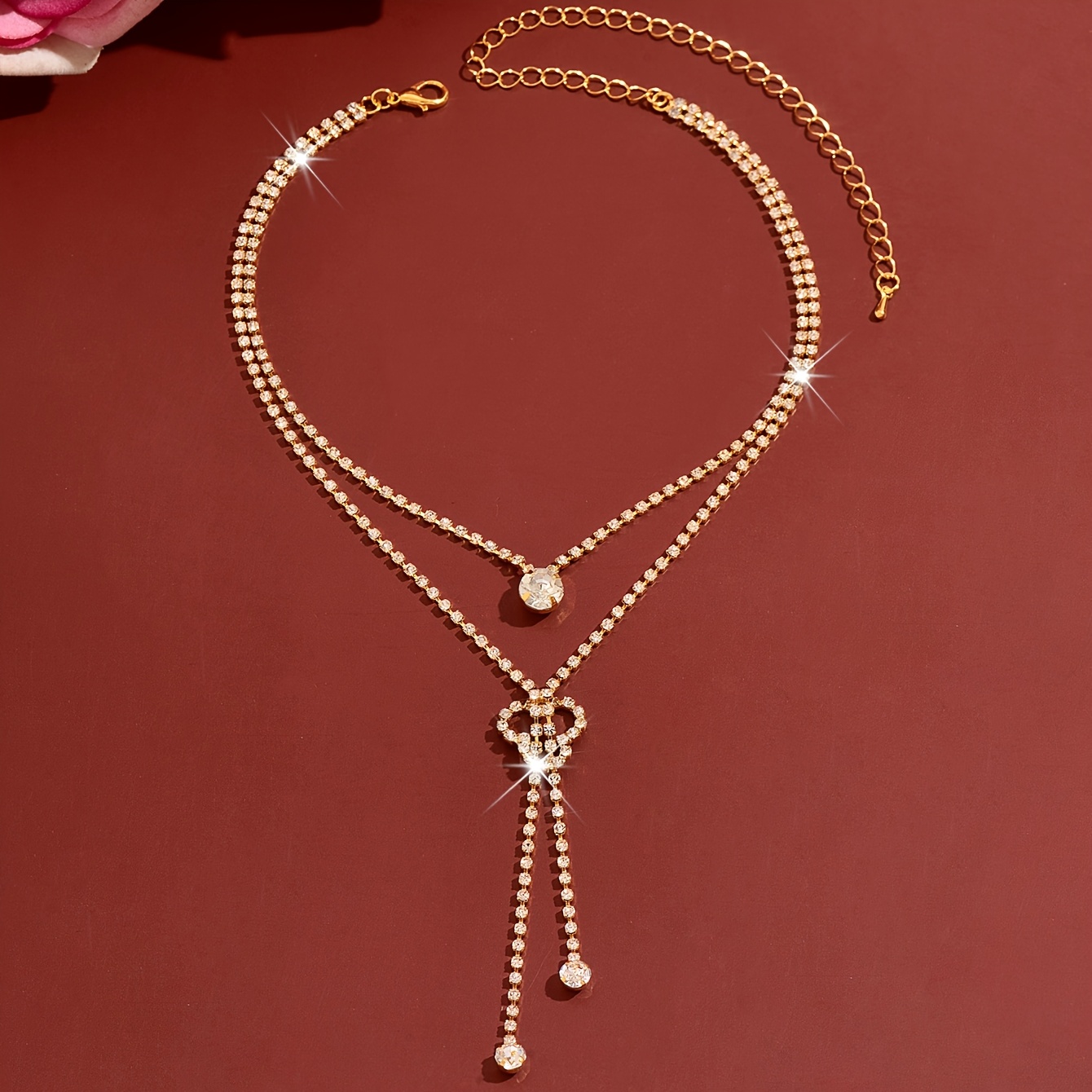 Women's Luxurious Double-Layer Tassel Lasso Necklace