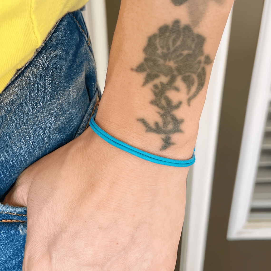 4 Pack Handmade Adjustable Wax Cord Surf Bracelets