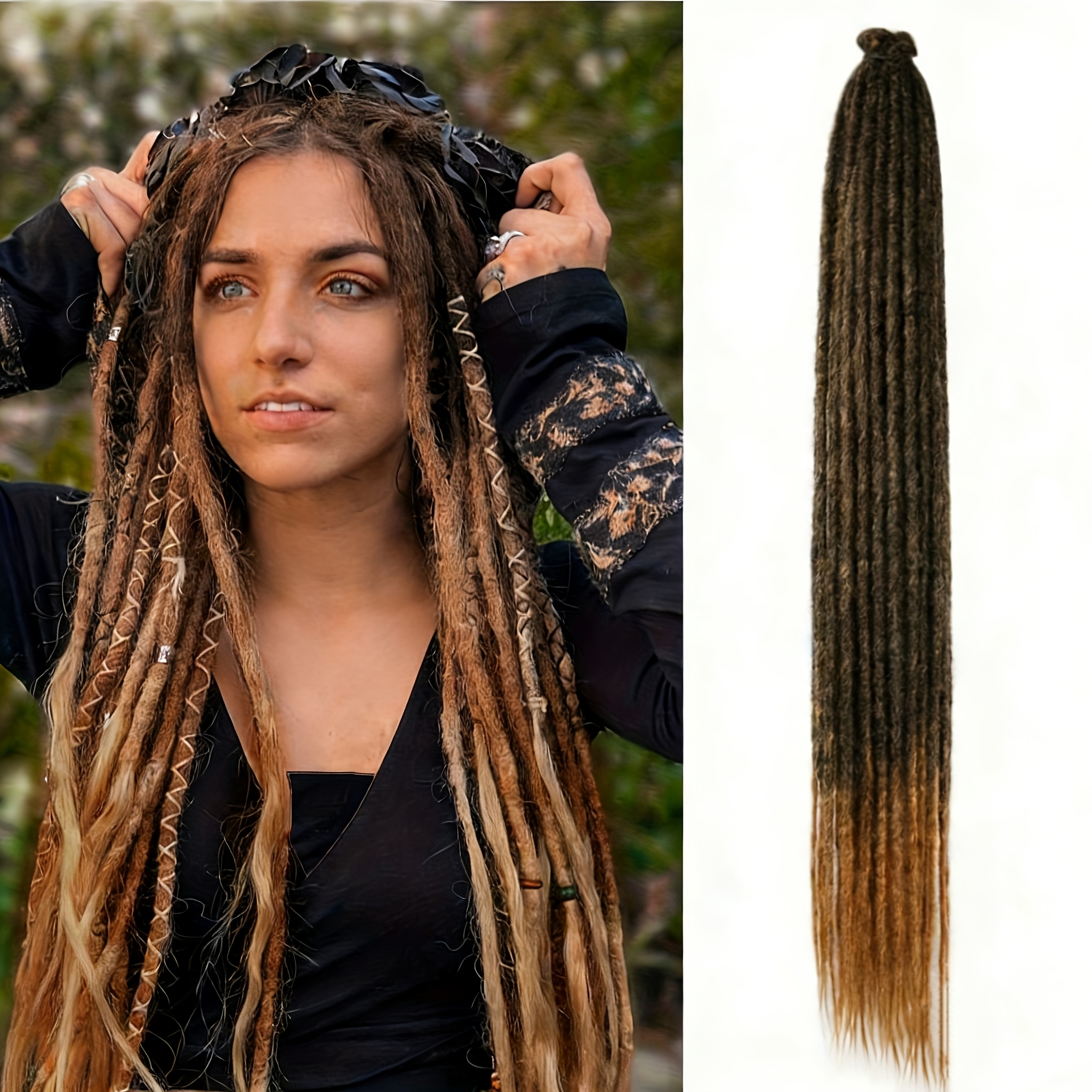 dreadlock extensions sold on Temu United States