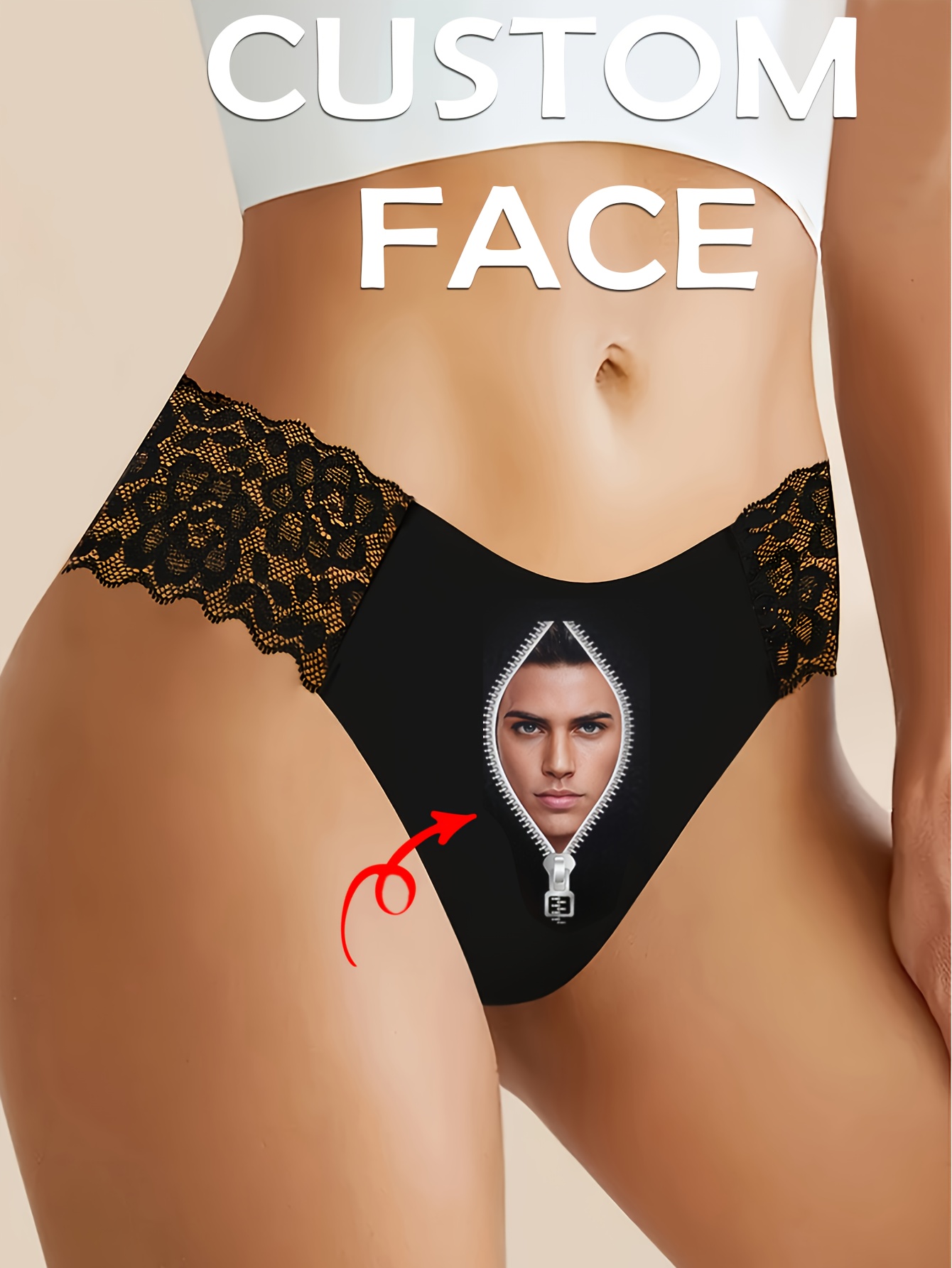 맞춤형 제품, 여성 맞춤 패턴 편안한 커플 애인 초상화 레이스 맞춤 팬티 0