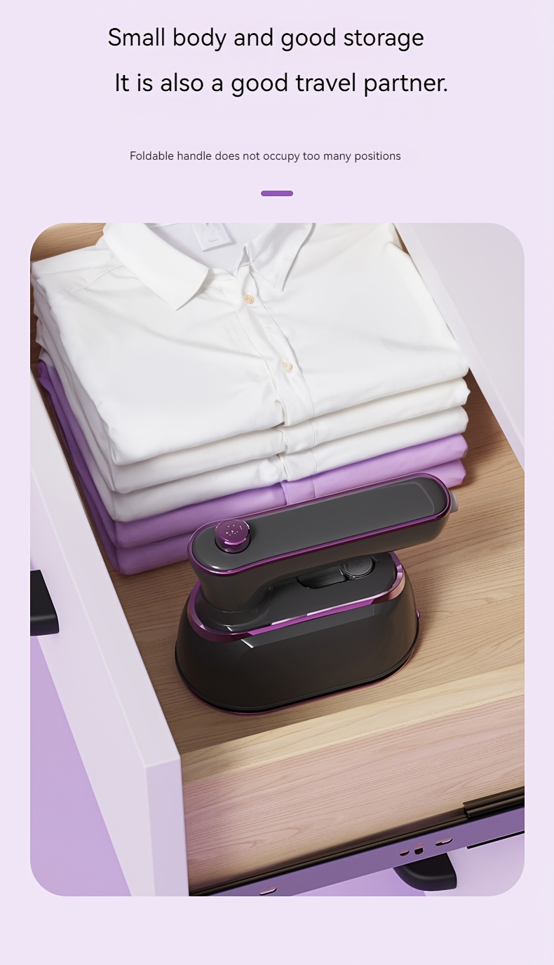 1000w steam electric iron 60ml garment steamer high power handheld garment steamer fast heating compact folding travel iron eu plug Product details 9
