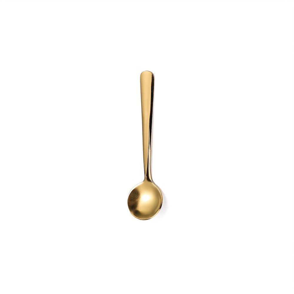 TEMU 304 Stainless Steel Mini Spoon Set, Small Metal Scoop For Seasoning, Jam, Sugar, Coffee, Tea & Dessert, Durable Professional Serving Spoon For