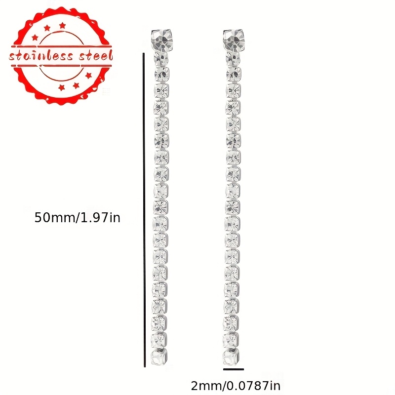 Women's Gorgeous Stainless Steel Colored Round Zirconia Earrings