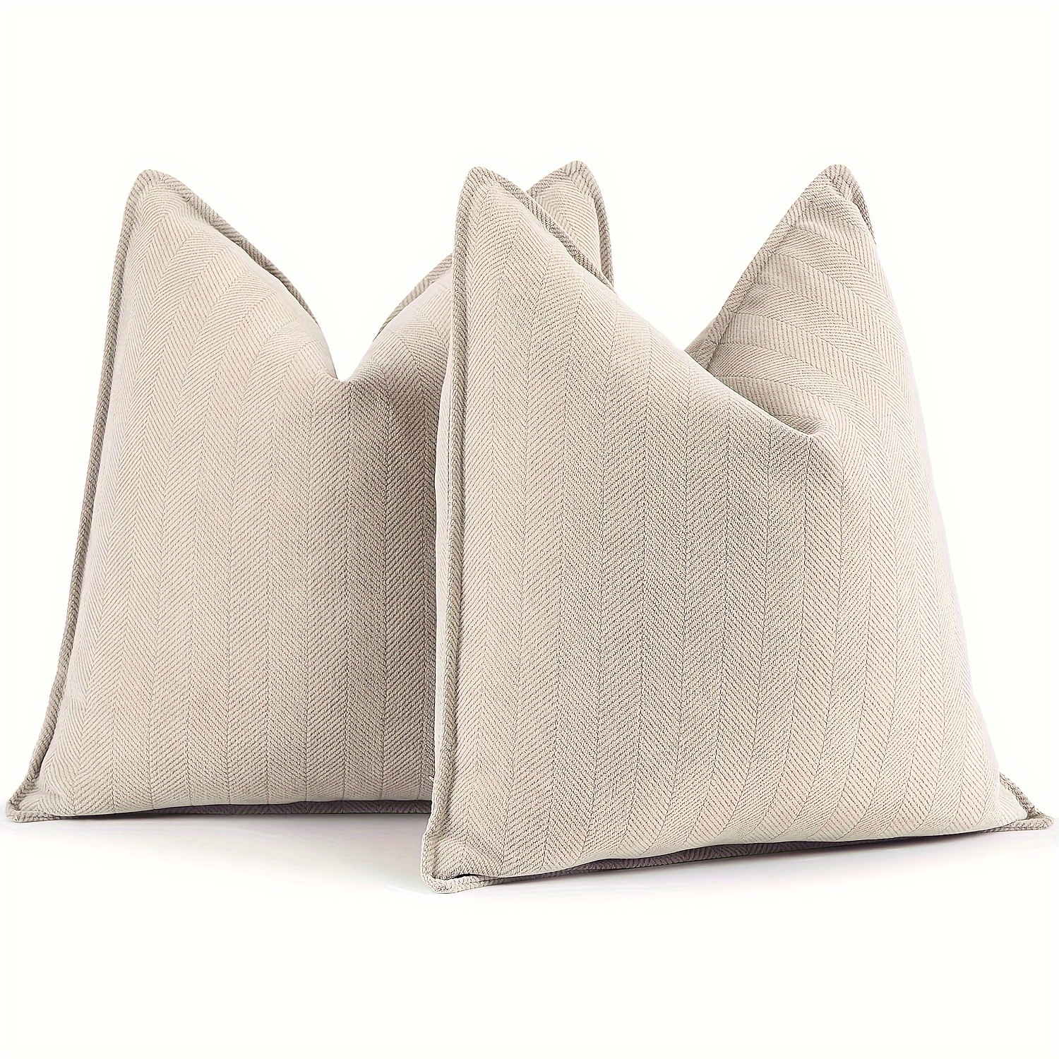 

2-piece Set Of Chenille Farmhouse Modern Minimalist Style Decoration Pillowcases With Cushion Cover Design Elegant, Soft And Luxurious, Suitable For Sofas, Beds, And Home Decoration