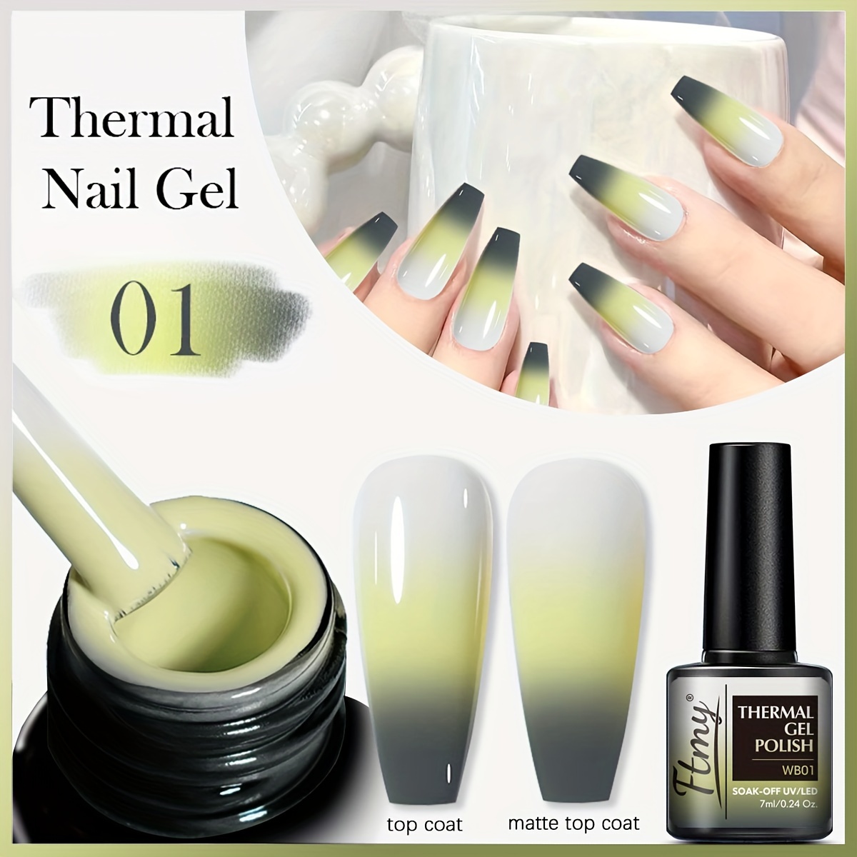 

Color Changing Nail Gel Polish, Perfect For Nail Art & Salon Quality, Ideal For Festivals & Gifts