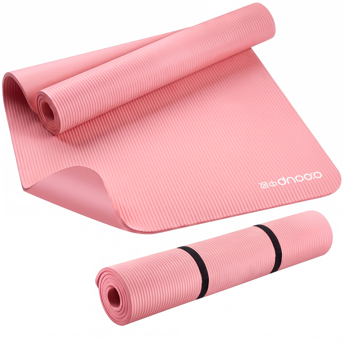 NBR Thickened Yoga Mat 2pcs Set for Home Fitness