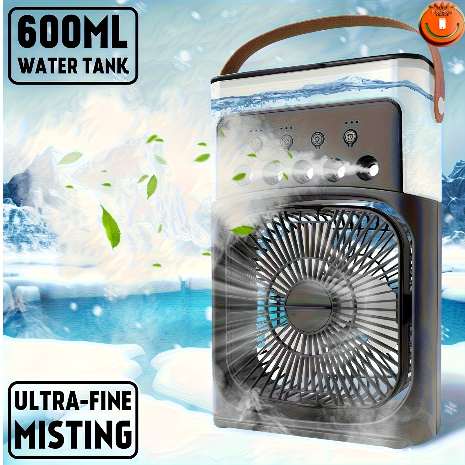 600ml Portable Cooling Spray Humidifier Air Conditioner USB-Powered  Evaporative Cooling with Mist Technology, Compact 23cm x 16* for Home,  Office,