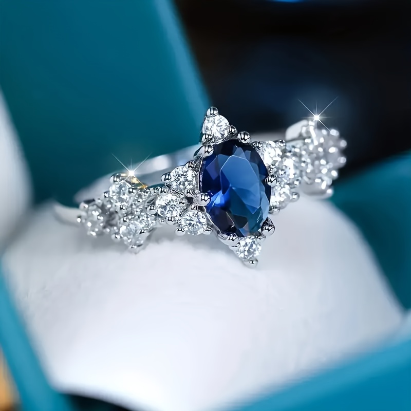 Stylish Natural Stone Alloy Ring for Teenagers