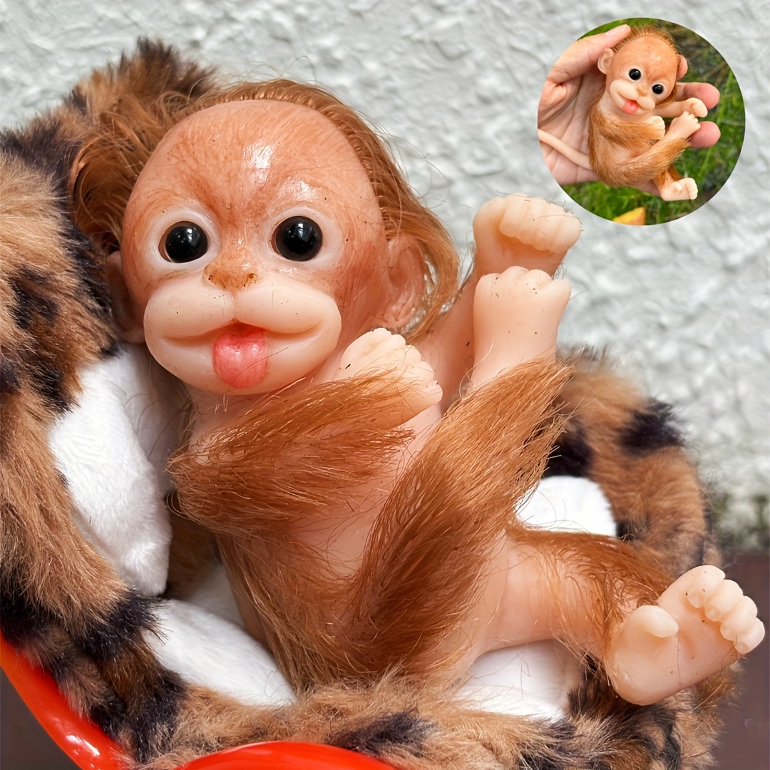 Baby Monkey Smart Monkey Toy Full Body Silicone Baby Monkey Sold