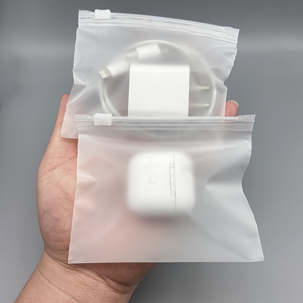 Reusable Jewelry Storage Bags, Frosted Zipper Pouches